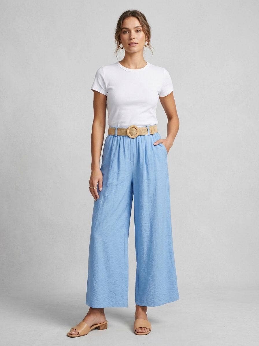 Summer Belted Wide Leg