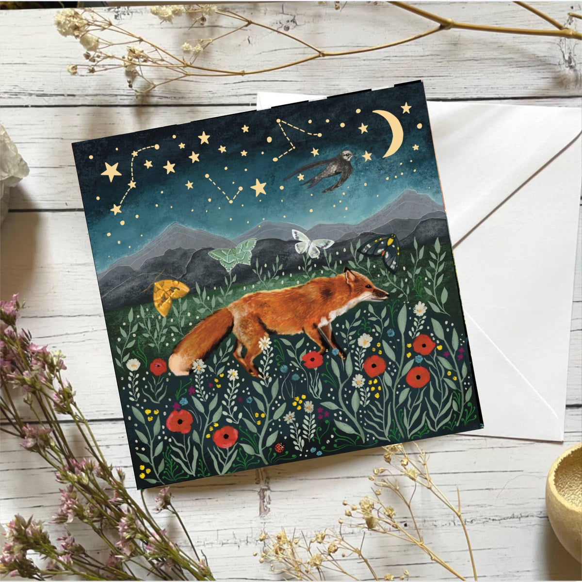 Glitter & Earth - Fox card - Invincible summer