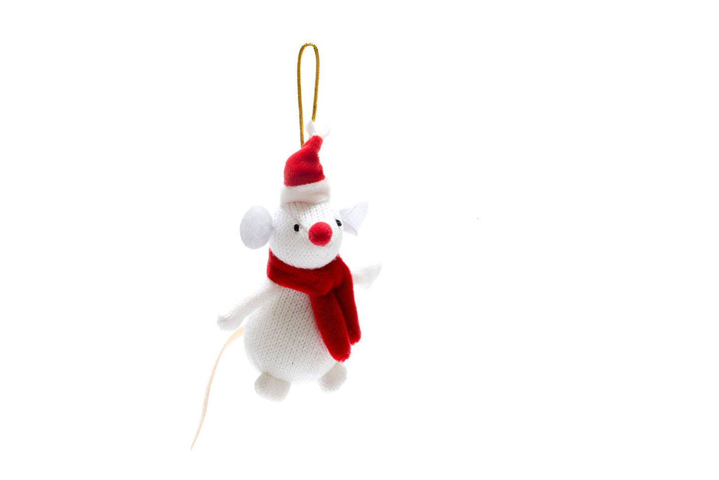 White Mouse Christmas Decoration, Unique Christmas Decor