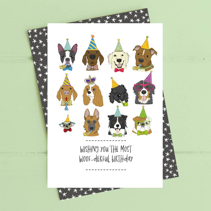 Dandelion Stationery - Woof-derful Birthday - Greetings Card