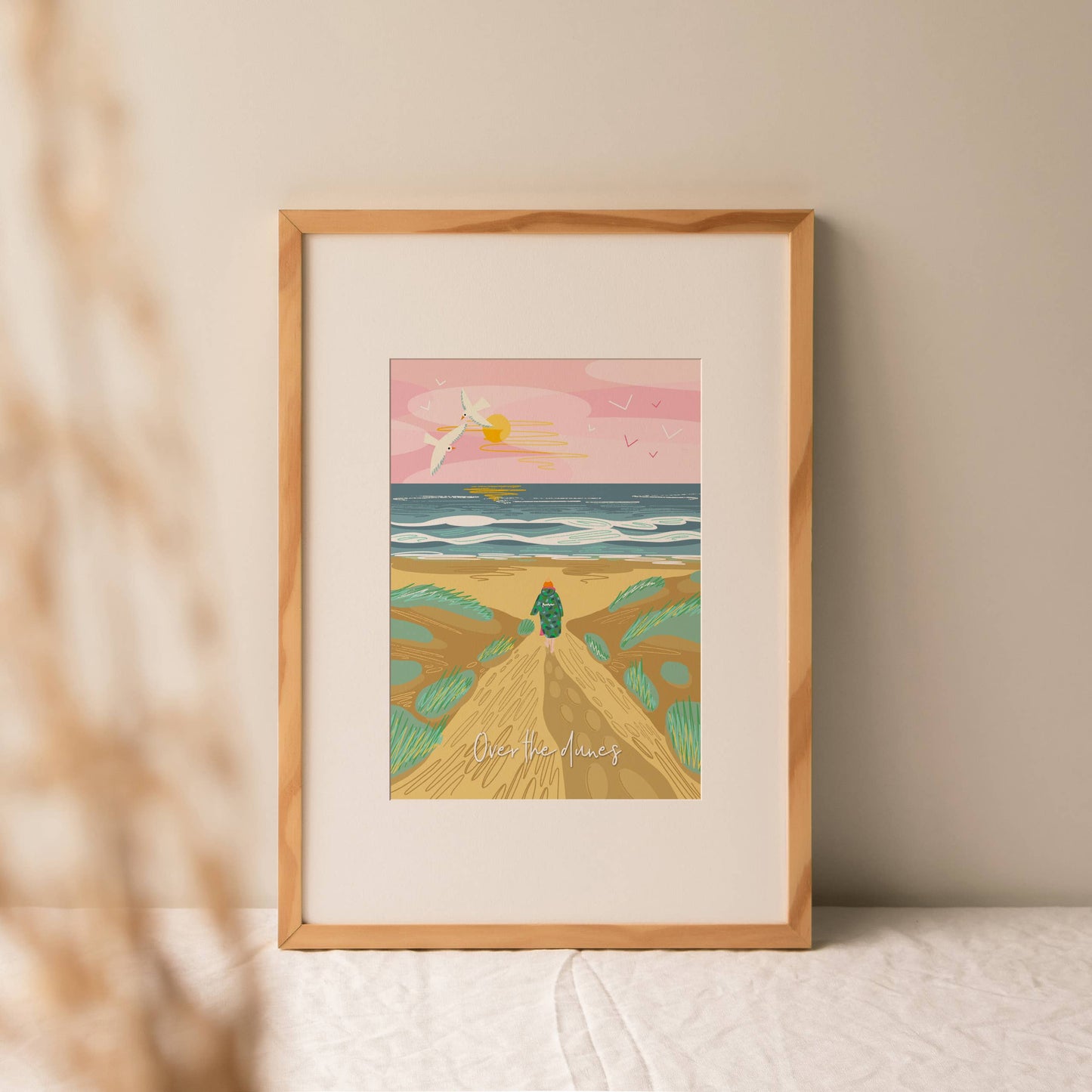 Onneke - Sea swimming print coastal print seaside print dunes