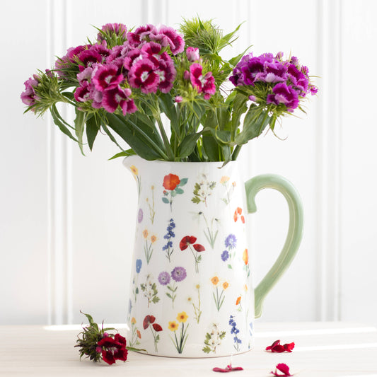 Wildflower Spring Ceramic Flower Jug