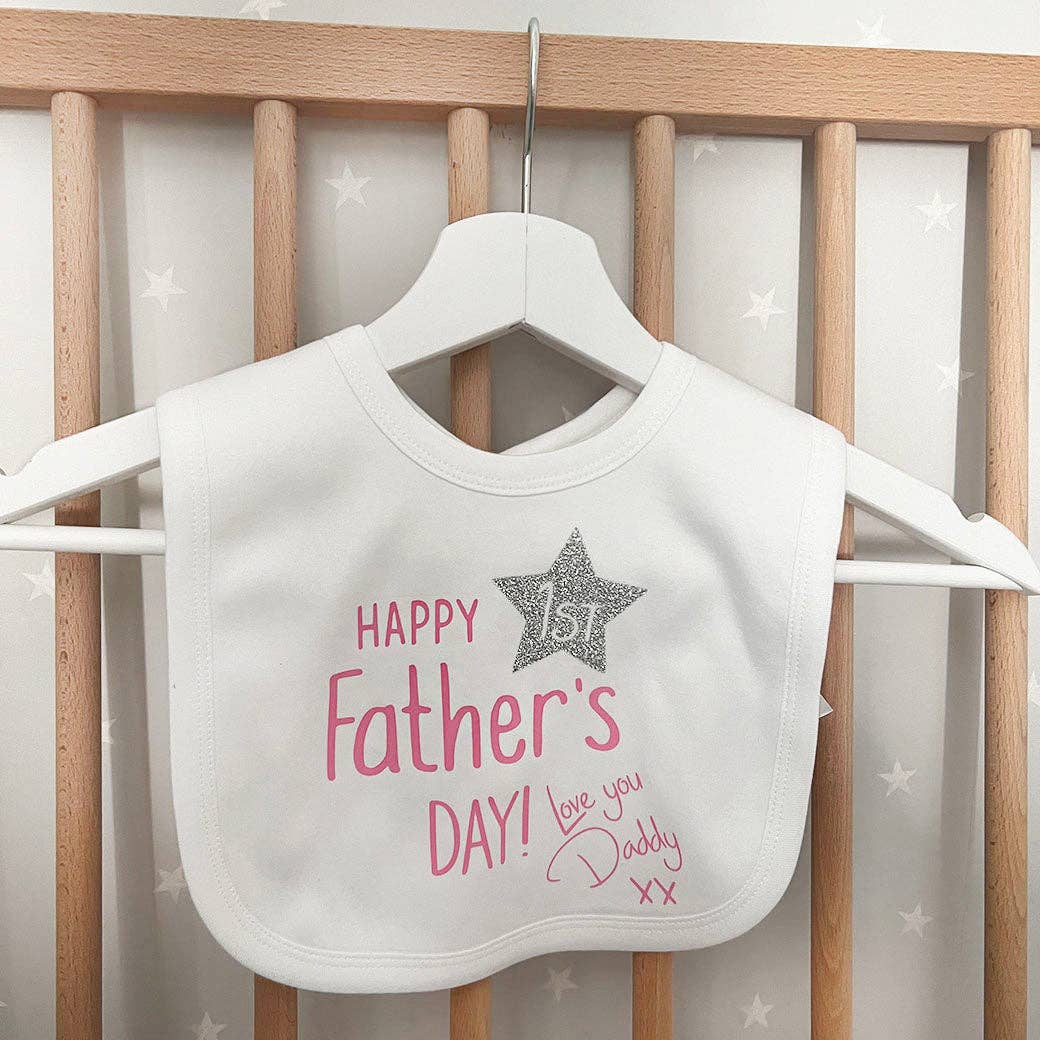 First Father's Day Baby Bib