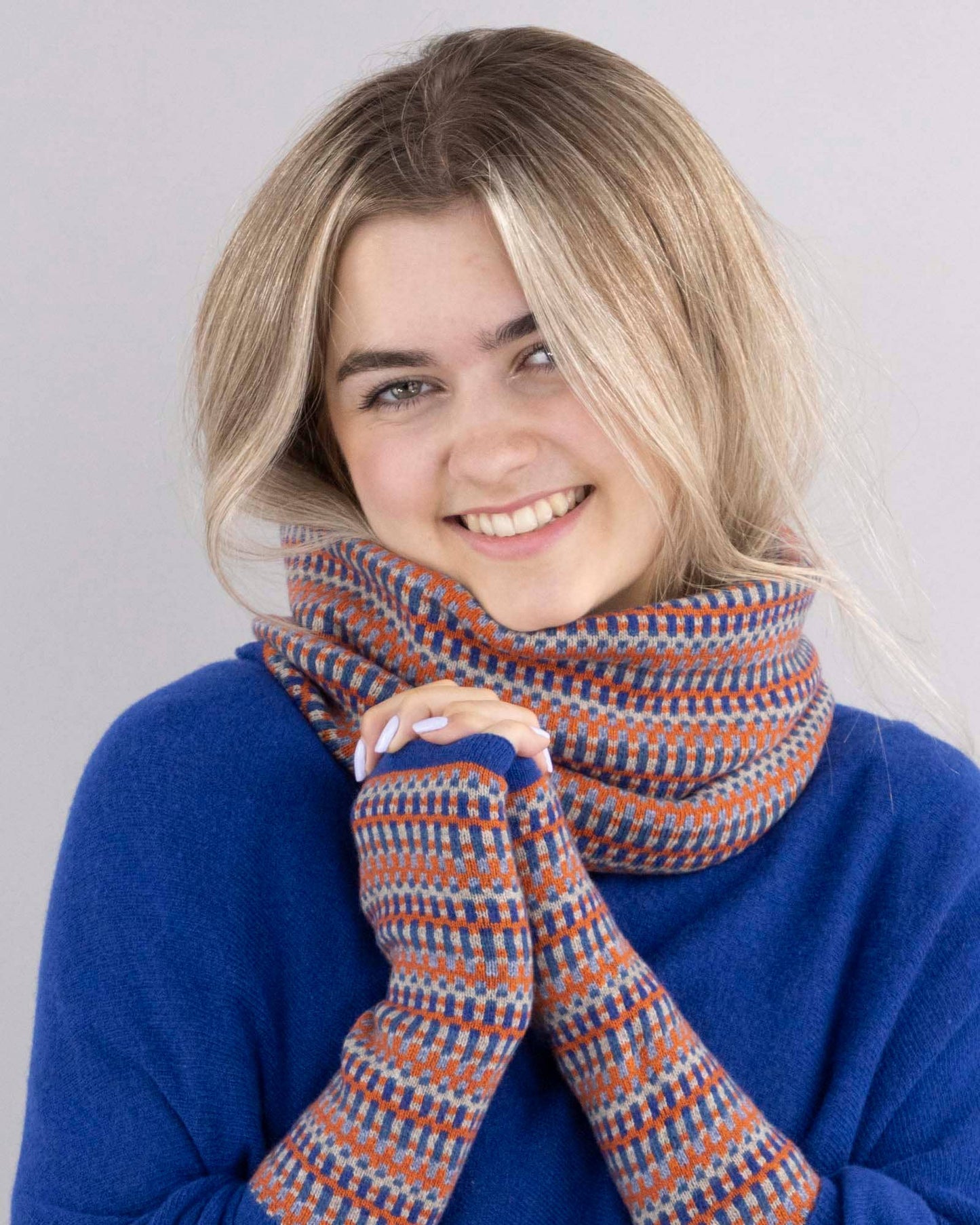 Cashmere Blend Geo Snood
