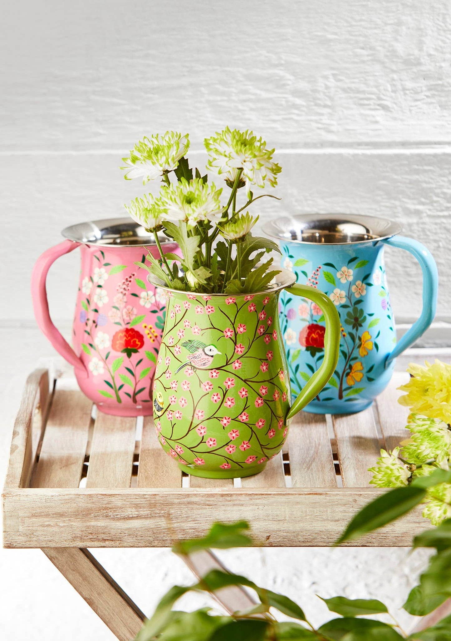 Namaste - Sanasar Hand Painted Enamel Jug