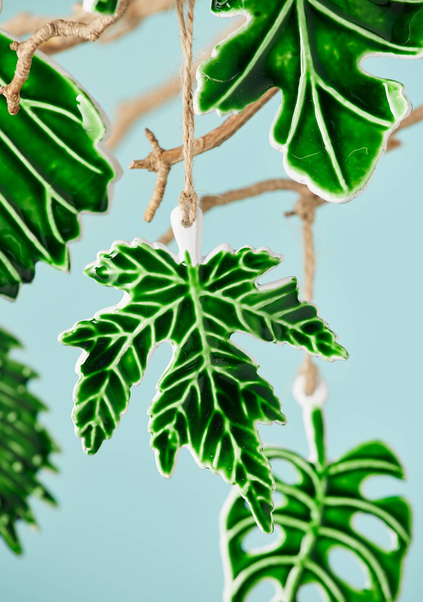 Namaste - Botanical Leaf Enamel Decoration