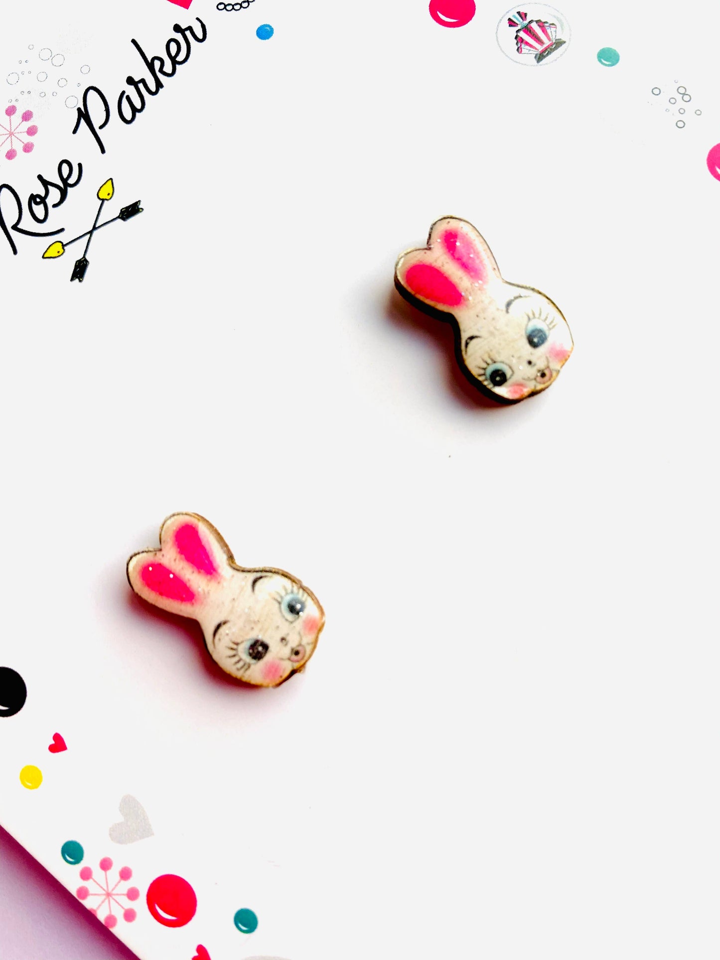 Rosie Rose Parker - Bunny Easter earrings