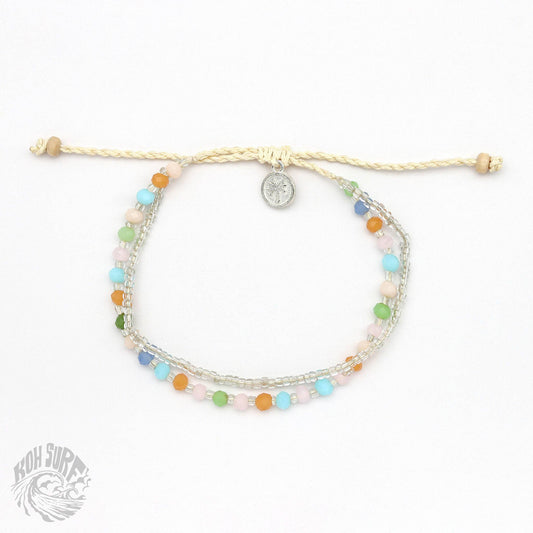 Pineapple Island -  Kanawa Beach Beaded Bracelet, Surf Bracelet by Koh Surf : Spring Tones