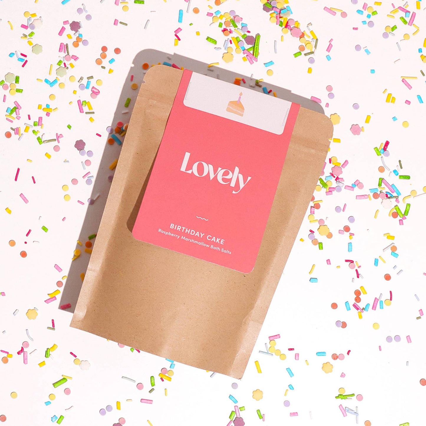 Lovely Skincare - Bath Salts - Birthday Cake - Raspberry Marshmallow
