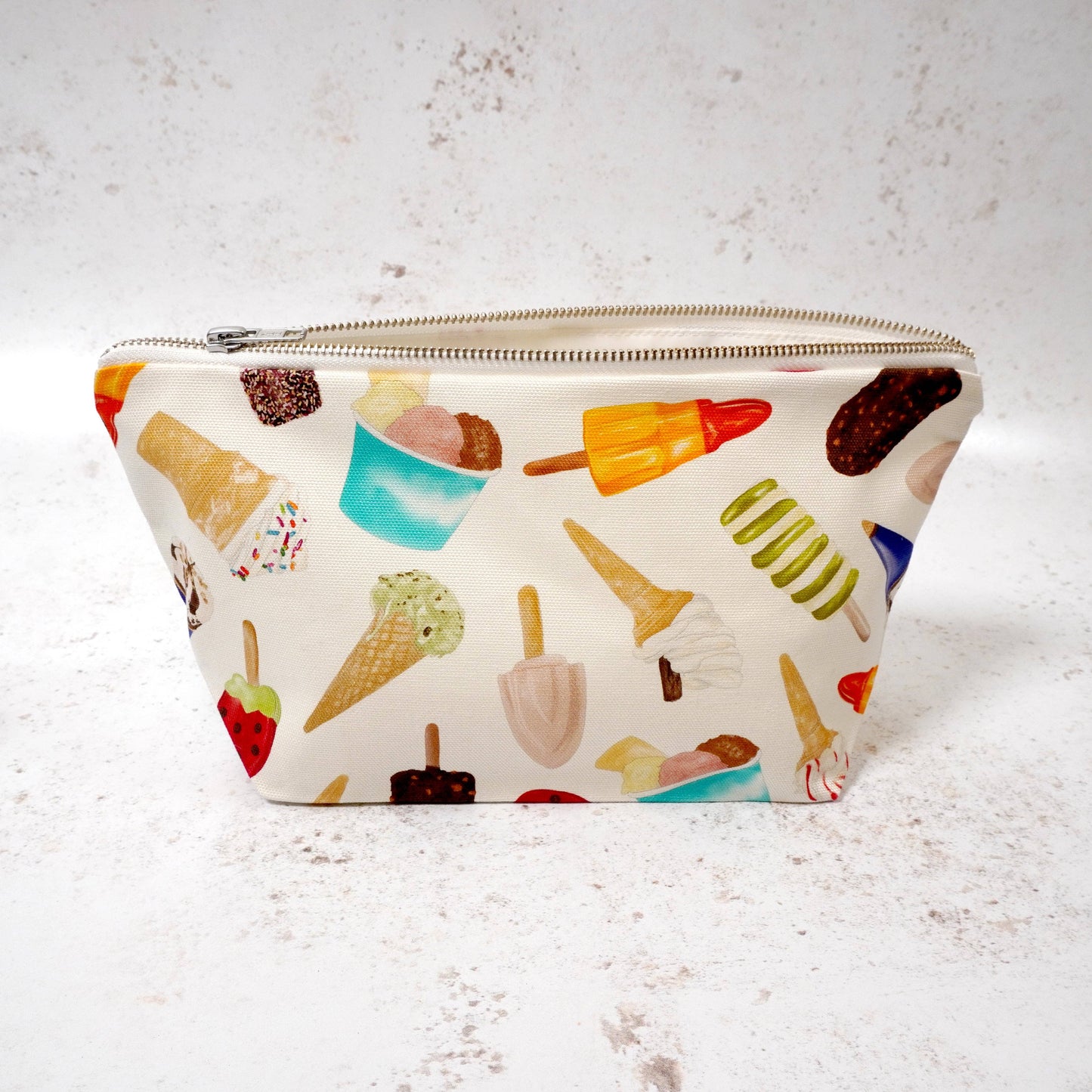 Ice Cream Wash Bag - British Made - Cosmetic Bag - Funny
