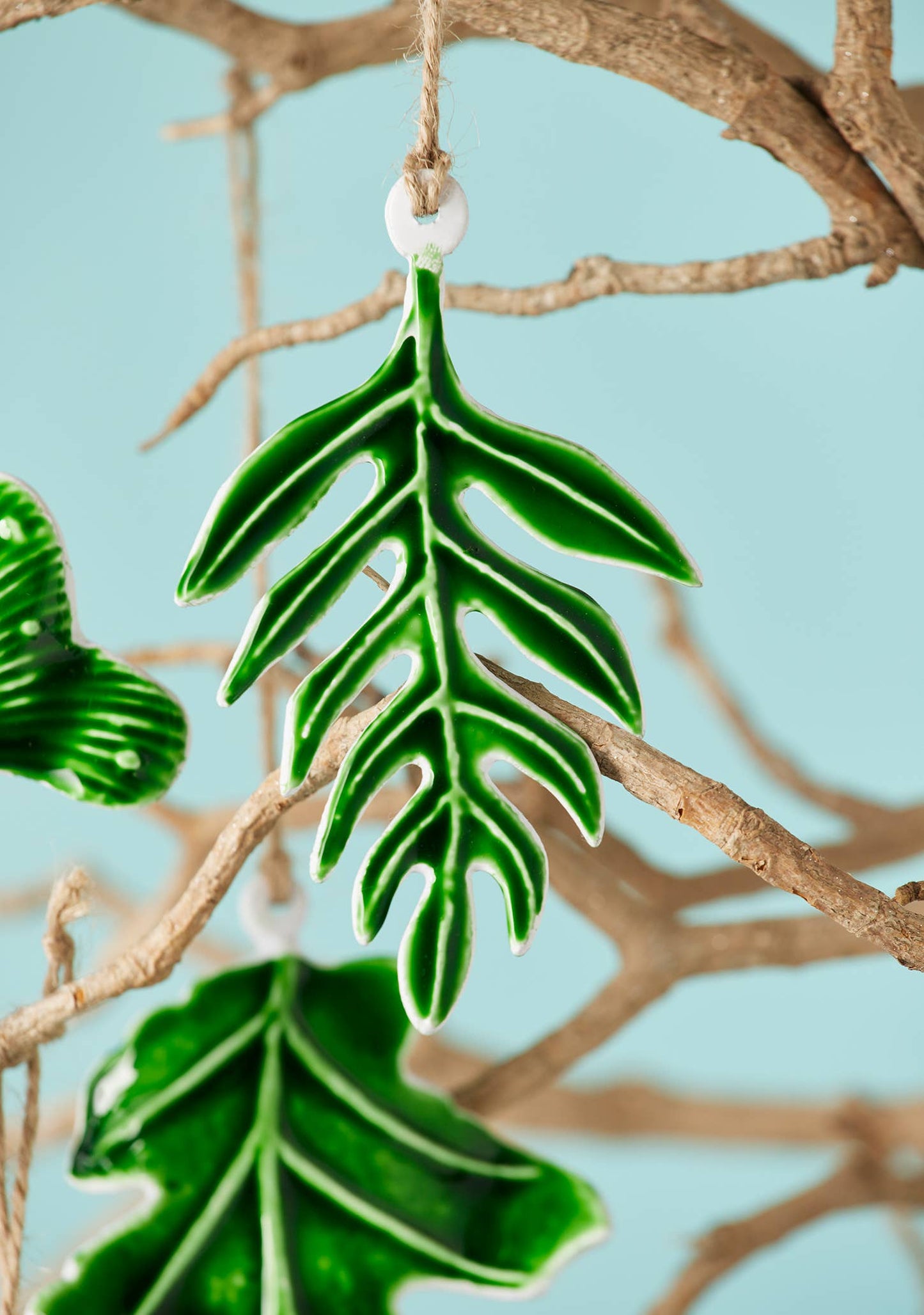 Namaste - Botanical Leaf Enamel Decoration