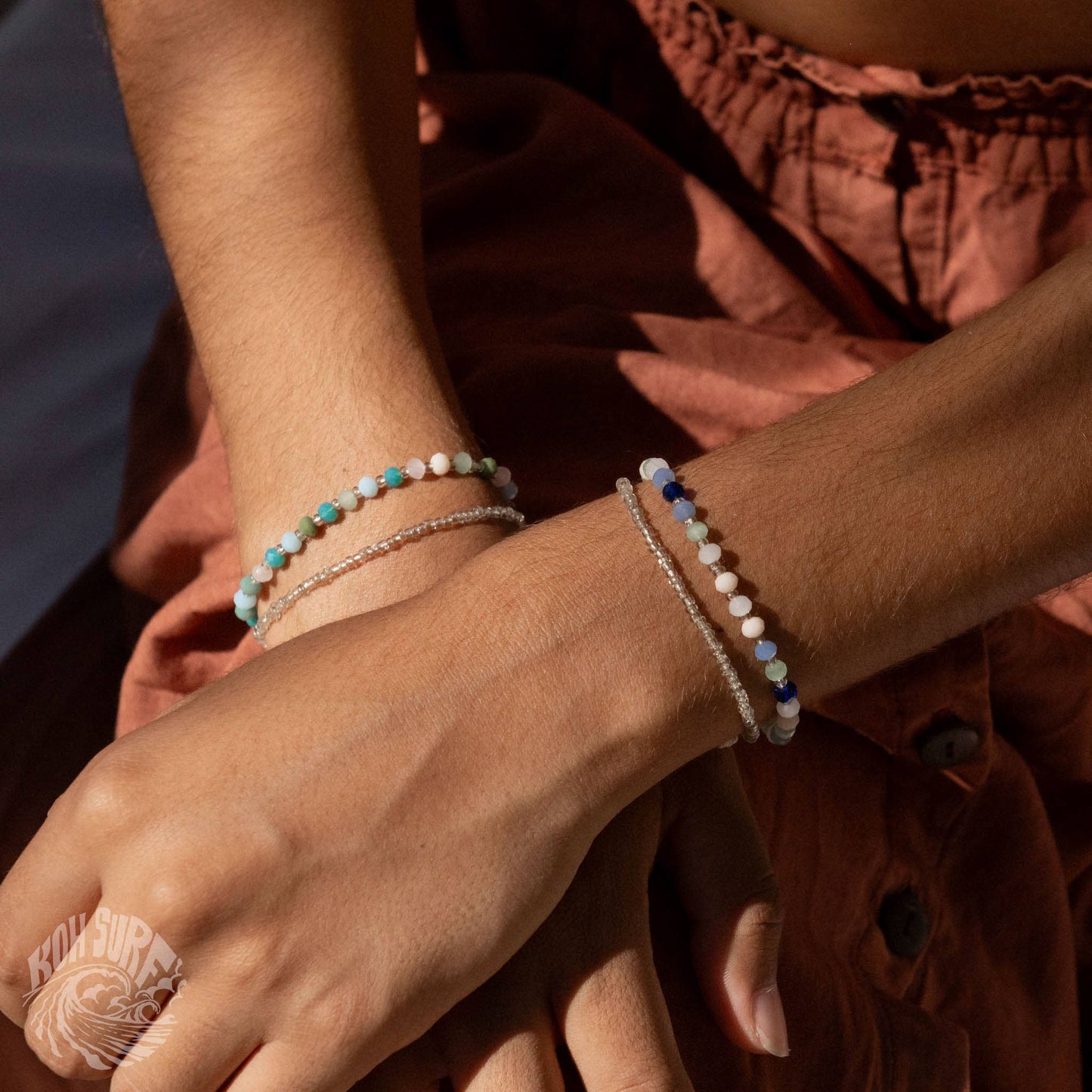 Pineapple Island -  Kanawa Beach Beaded Bracelet, Surf Bracelet by Koh Surf : Summer Tones