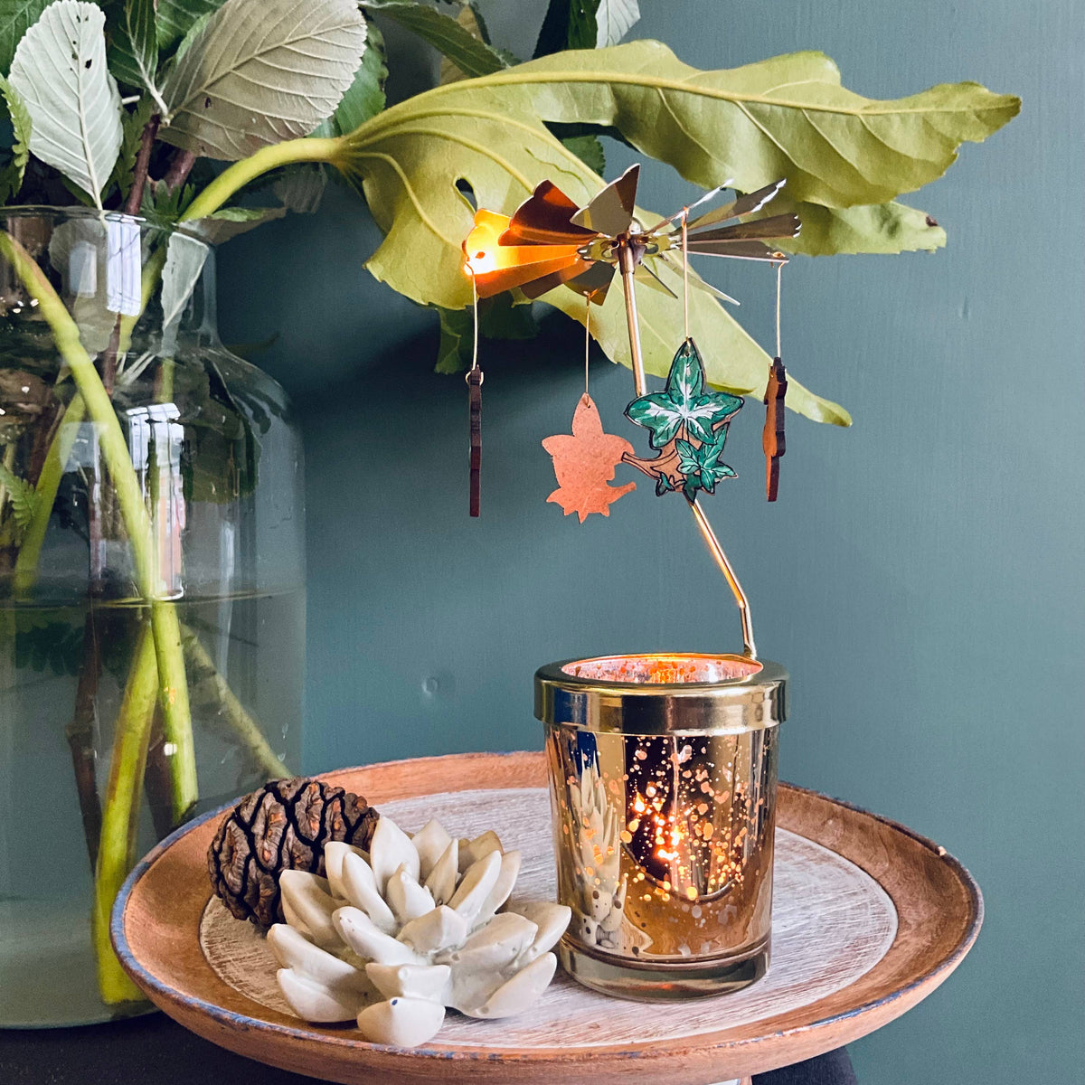 Flora Candle Carousel with a choice of 7 decorations