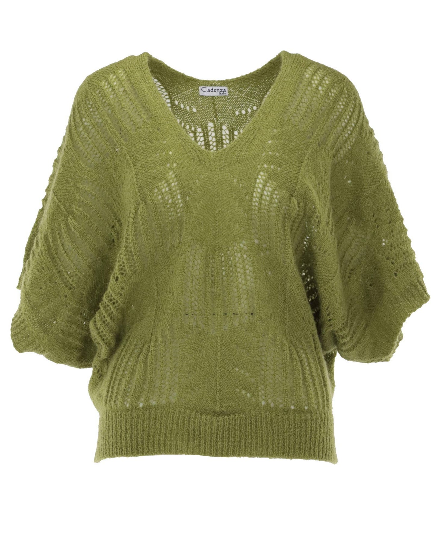 Cadenza Italy Ltd - V Neck Mohair Blend Tunic