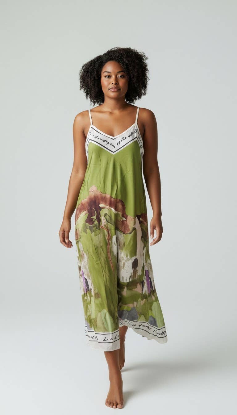 Vienna Bliss Printed Maxi Dress