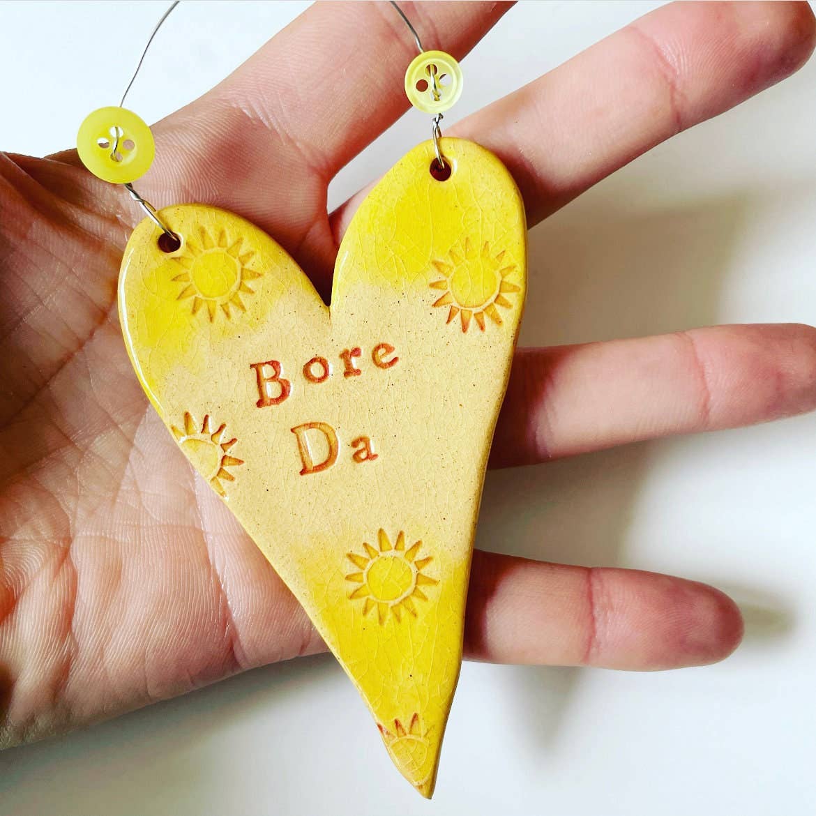 Bore Da Ceramic Hanging Heart
