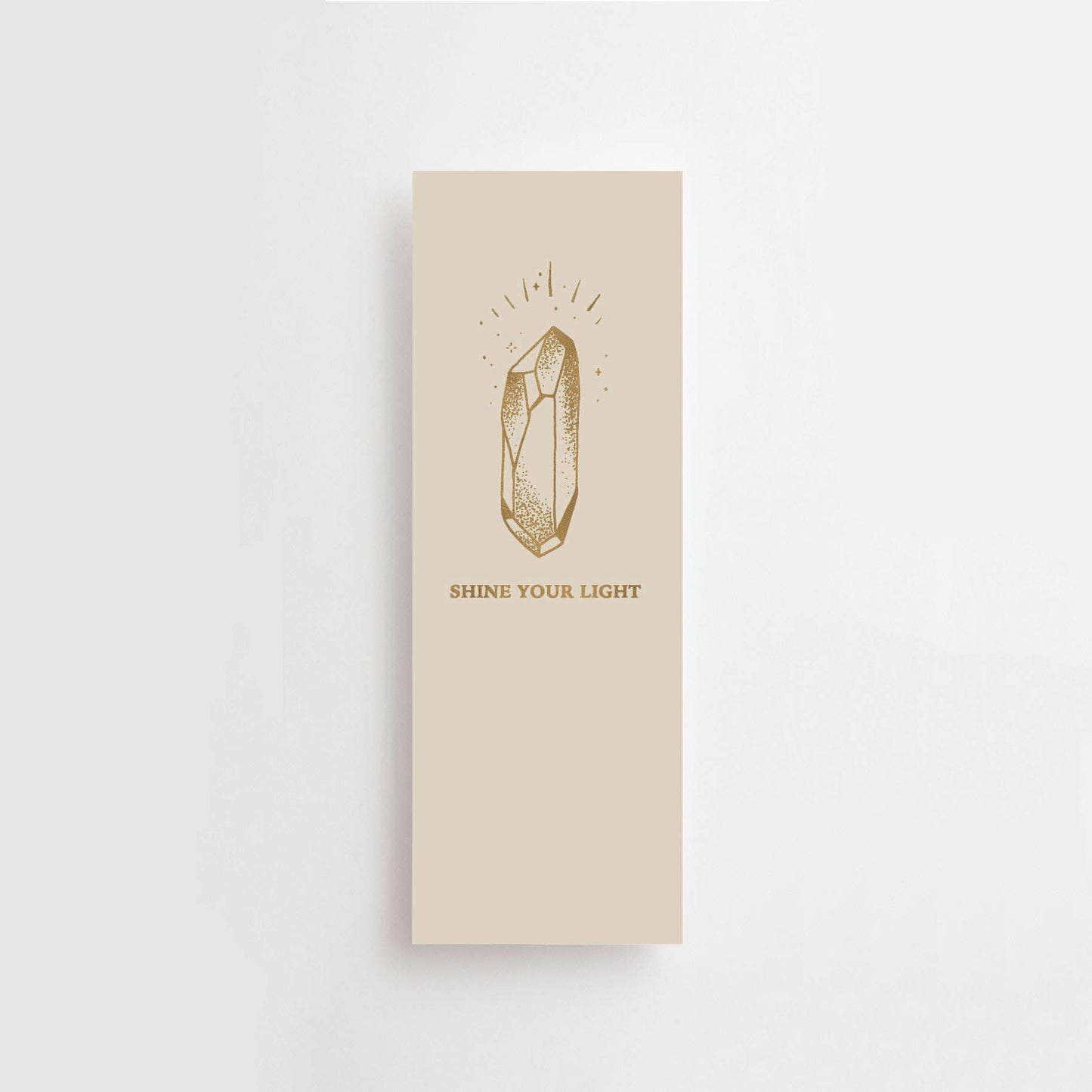 Anna Cosma - SHINE YOUR LIGHT - BOOKMARK - GOLD - GIFT TAG