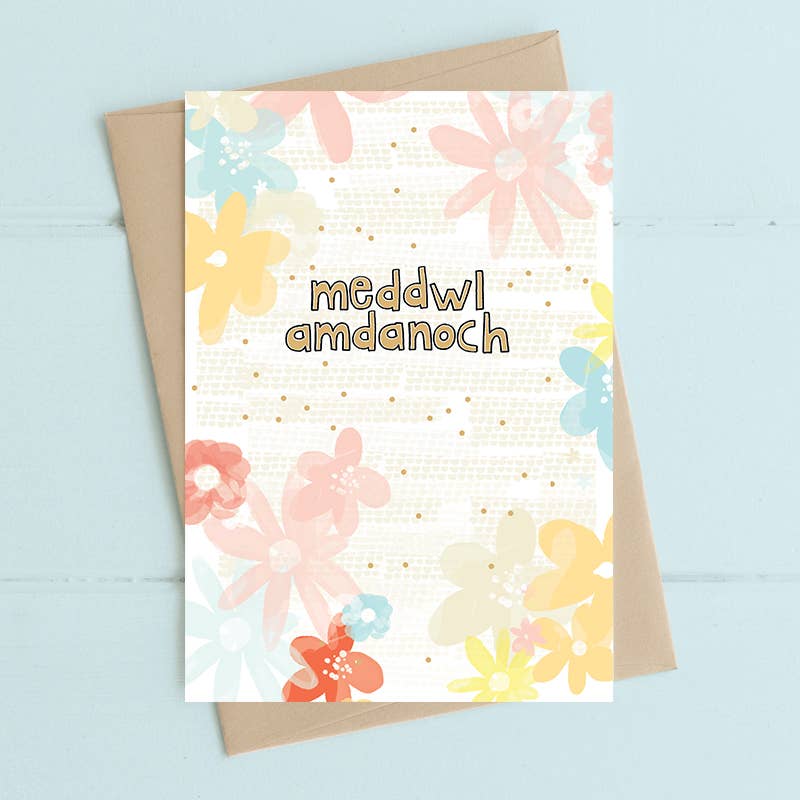 Welsh Card - Meddwl Amdanoch (thinking of you)