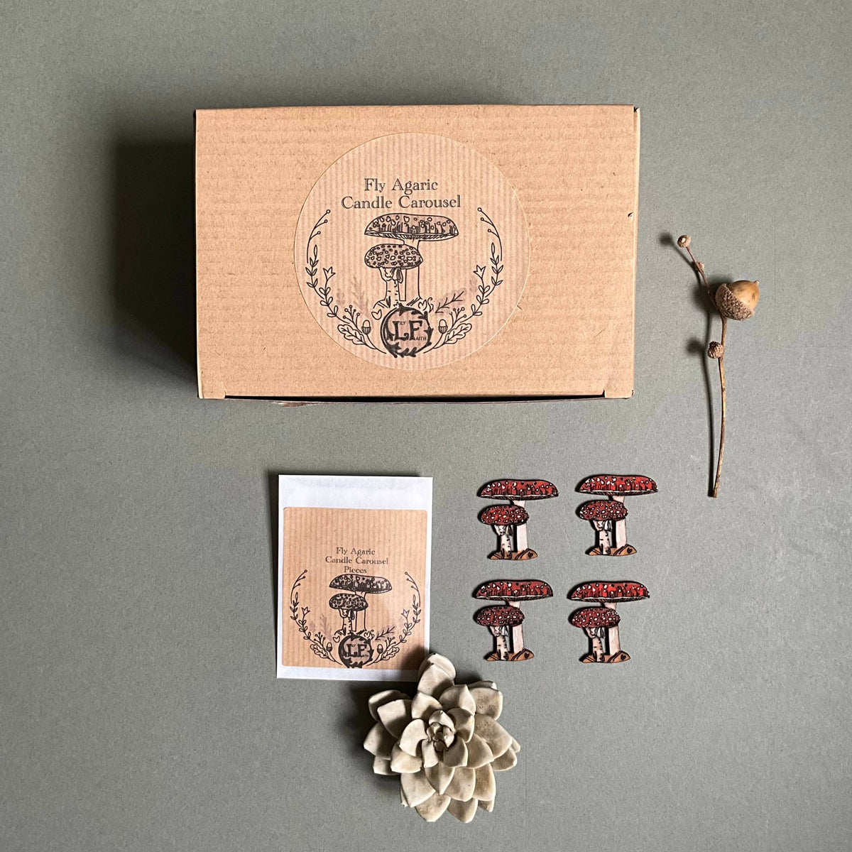 Flora Candle Carousel with a choice of 7 decorations