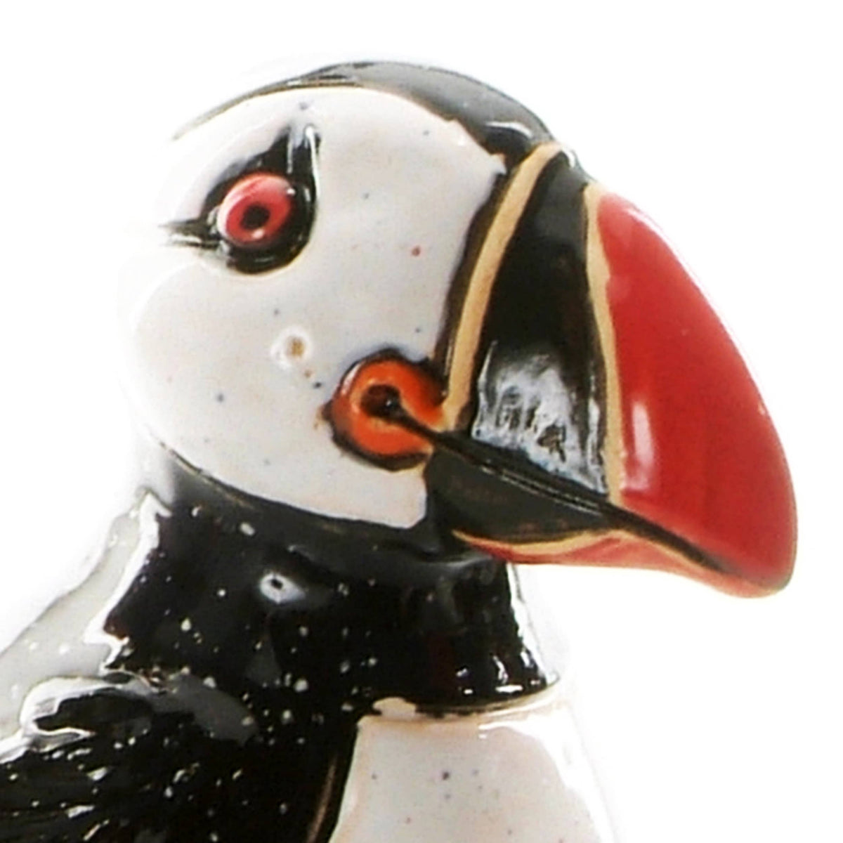 Puffin Sitting Handmade Ceramic Figurine