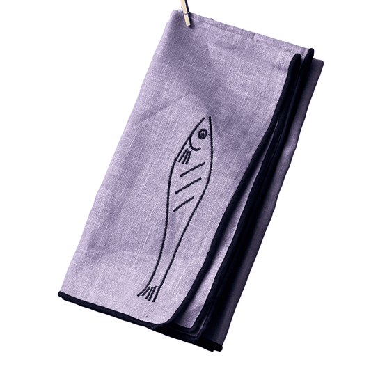 Maegen - Linen Blend Napkins - Fish (Set of 2)