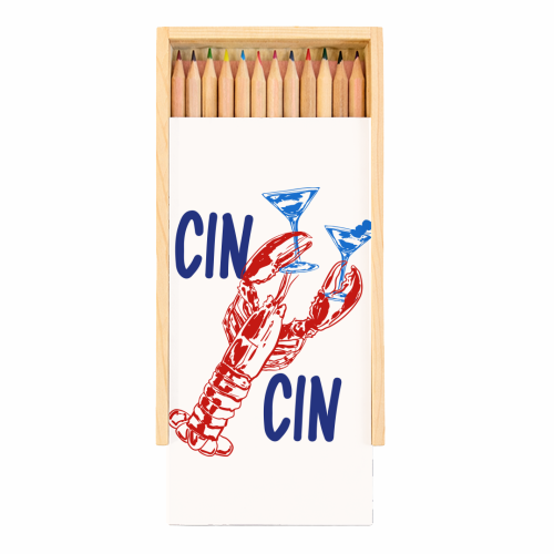 Art Wow - Coloured Pencils with Box 'Cin Cin' Lobster