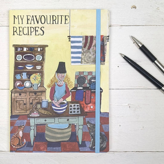 Driftwood Designs - Favourite Recipes Lined Notebook