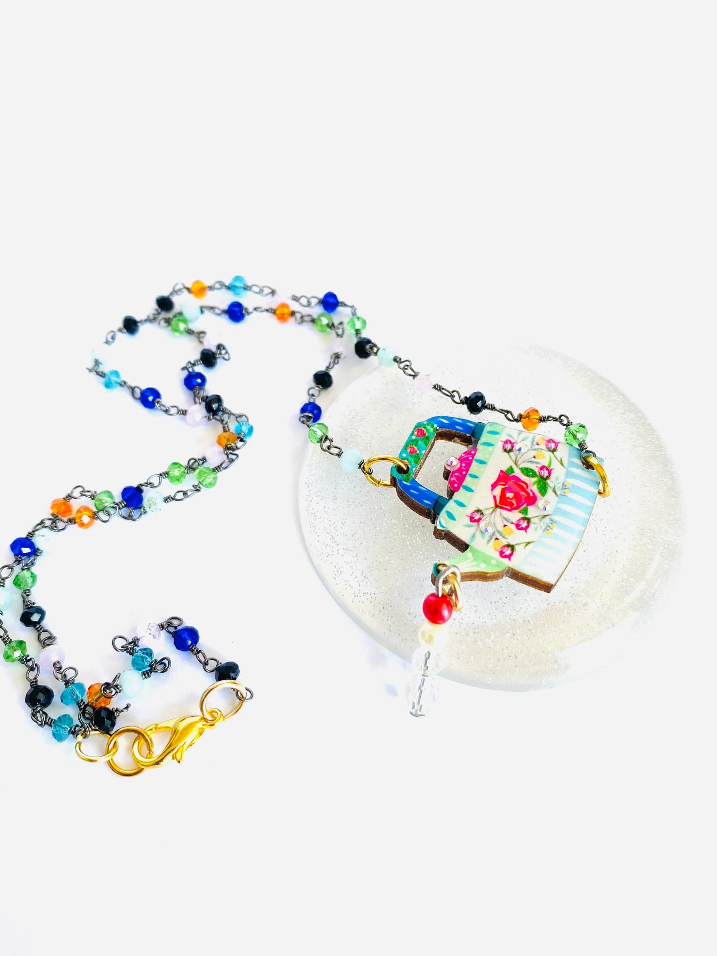 Rosie Rose Parker - Little teapot statement necklace