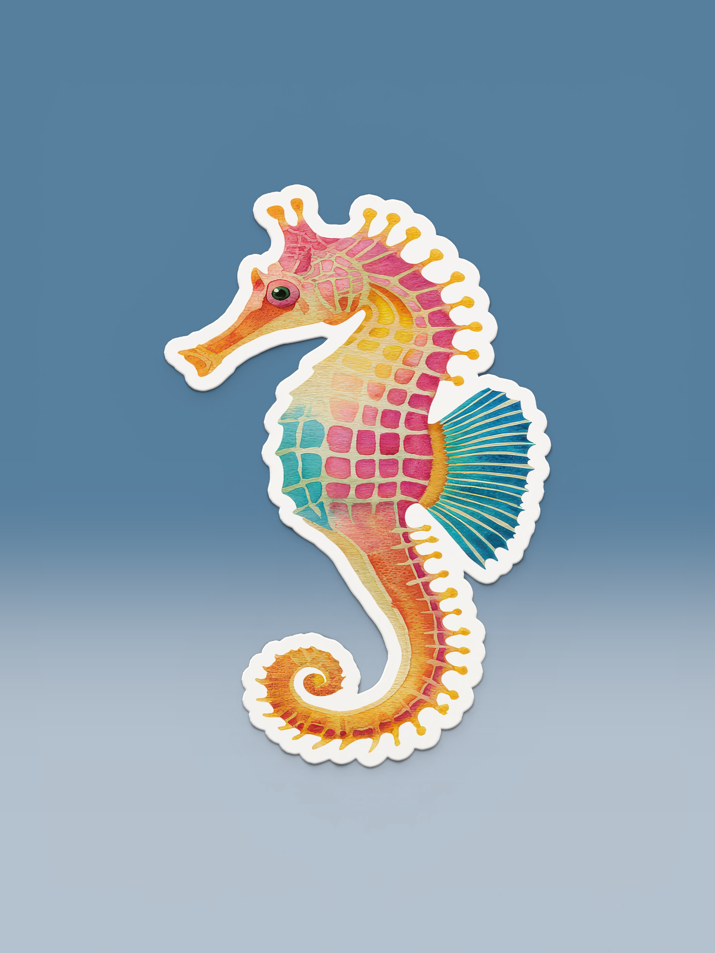 Seahorse Seaside Coastal Postcards Stationery Notecards