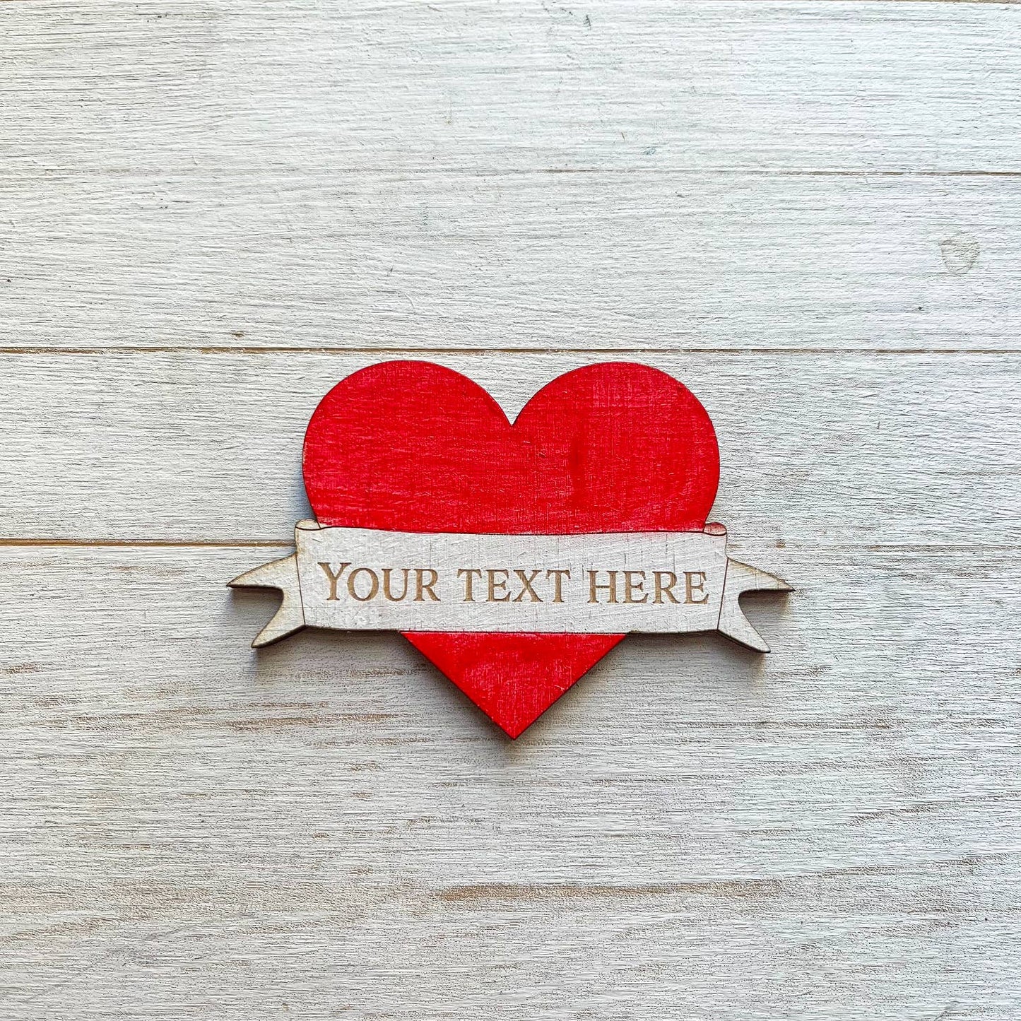 Love Heart Style Personalised Custom Location Magnet