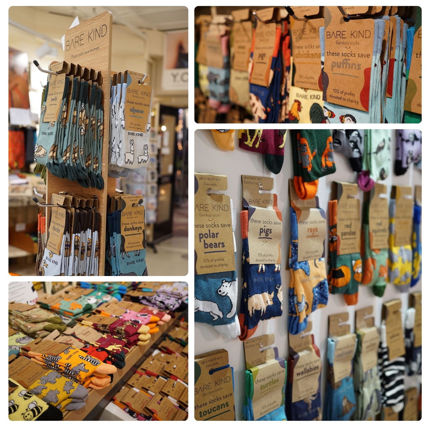 Bare Kind - Blue Puffin Socks