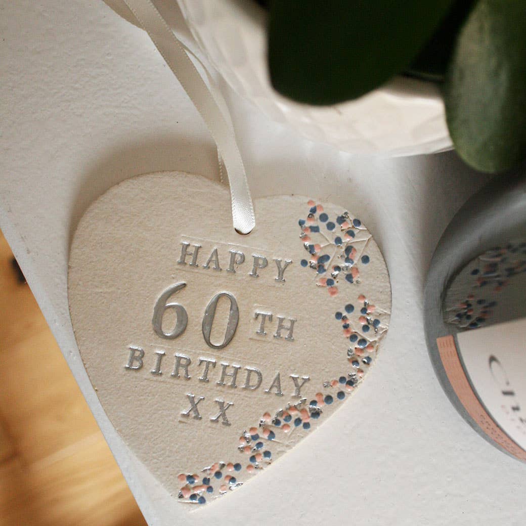 40th/50th/60th Birthday Hanging Heart's - Milestone Birthday
