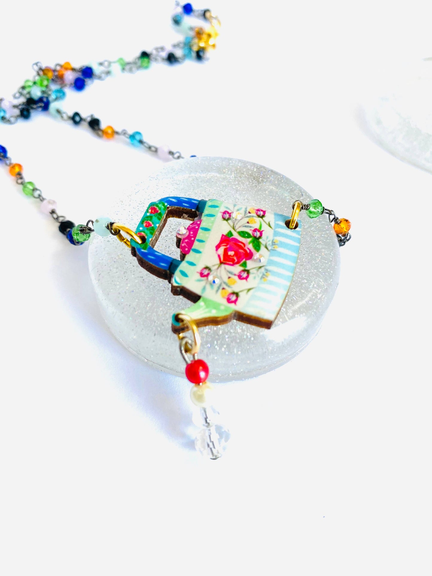 Rosie Rose Parker - Little teapot statement necklace