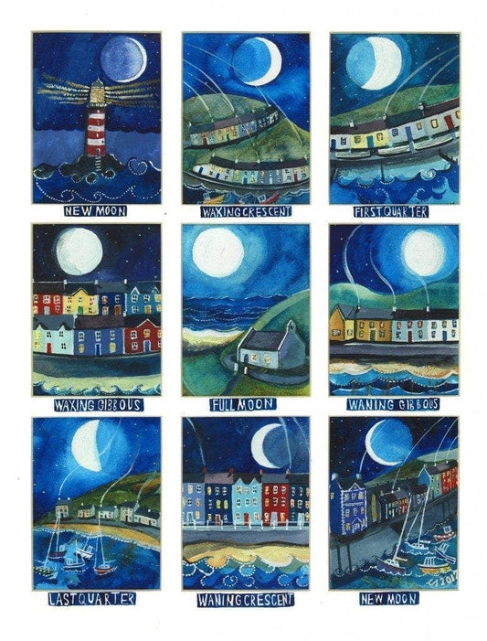 Driftwood Designs - Moon Cycle Large Greetings Card