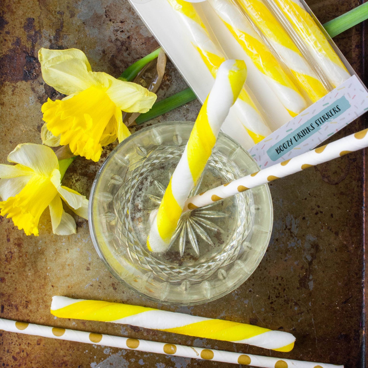 Holly's Lollies Gin and Lemon Drink Stirrers