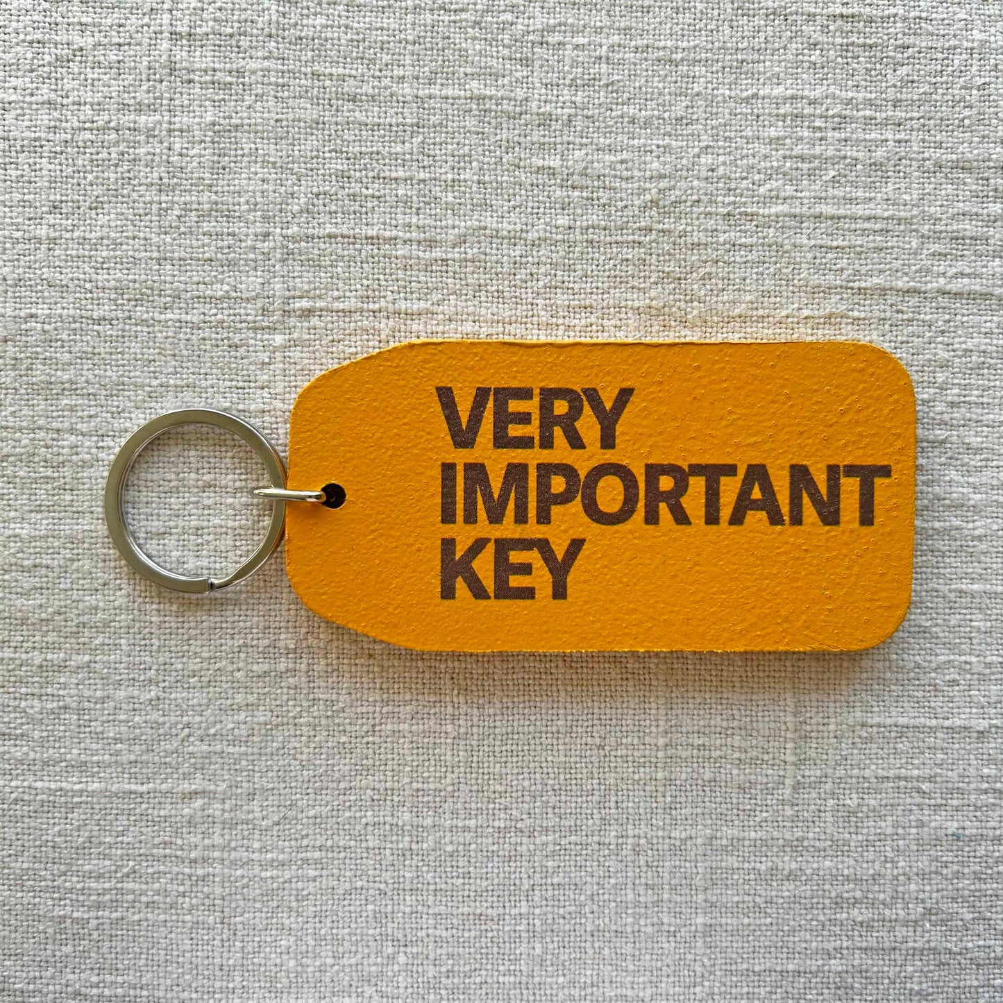 The Wooden Postcard Company - Very Important Key - Wooden Key Tag