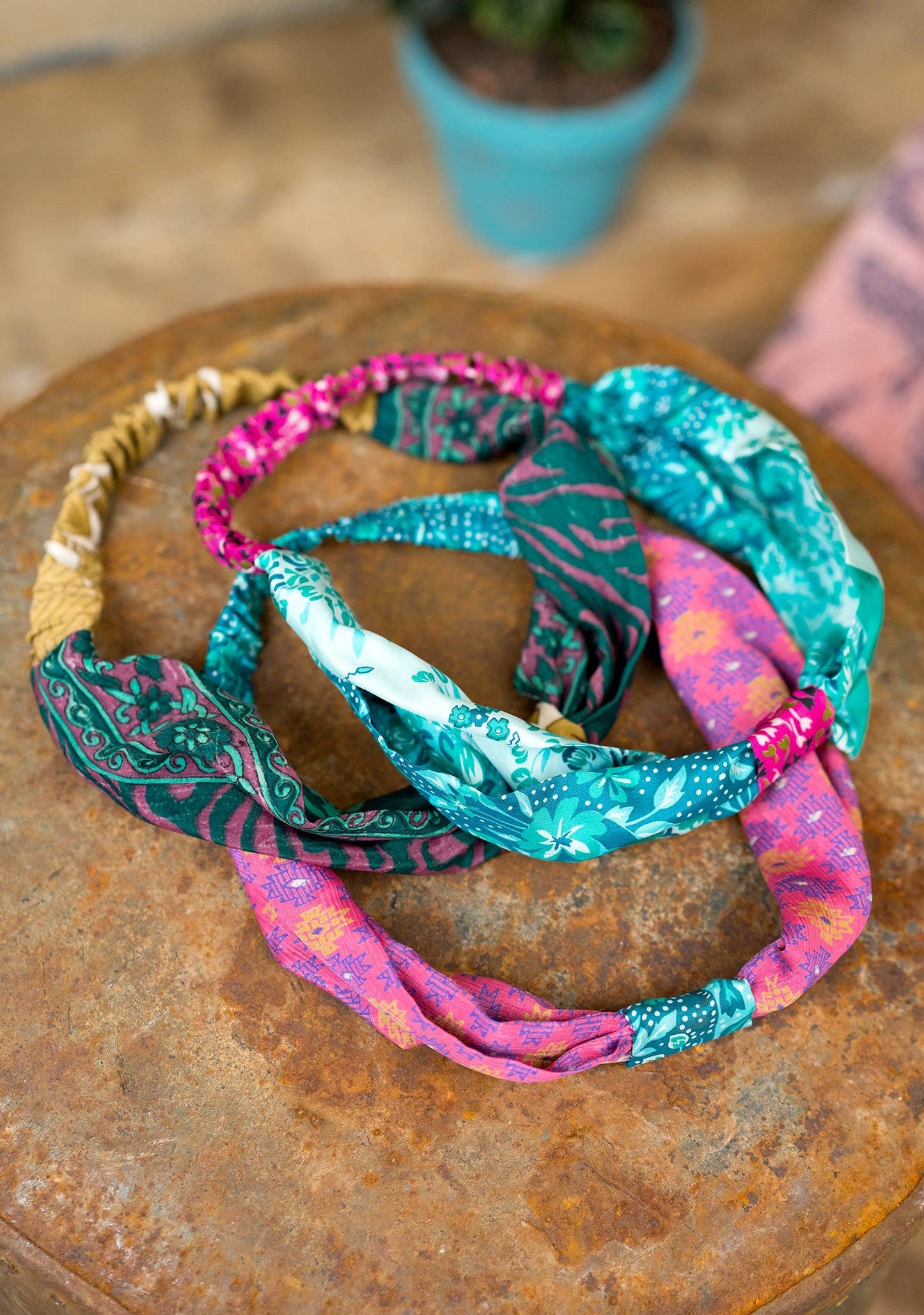 Namaste - Recycled Sari Headband With Knot
