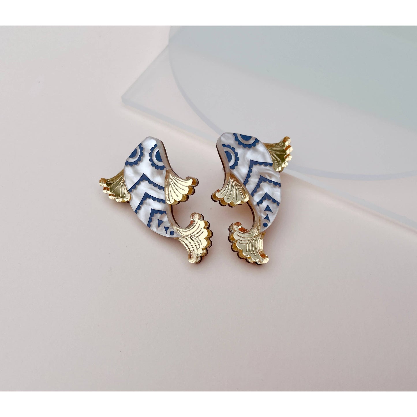 Rosa Pietsch - Koi Fish Stud Earrings - Gold