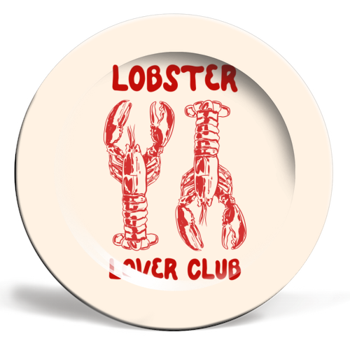 Art Wow - Plates 'Lobster Lover Club – 8"