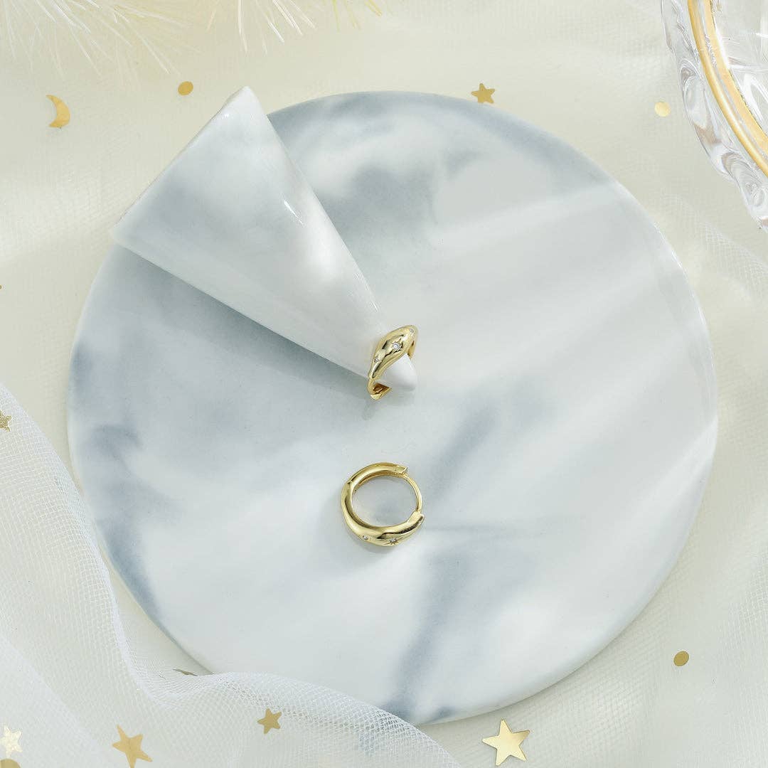 Verdivine - Octagram Star Hoop Earrings