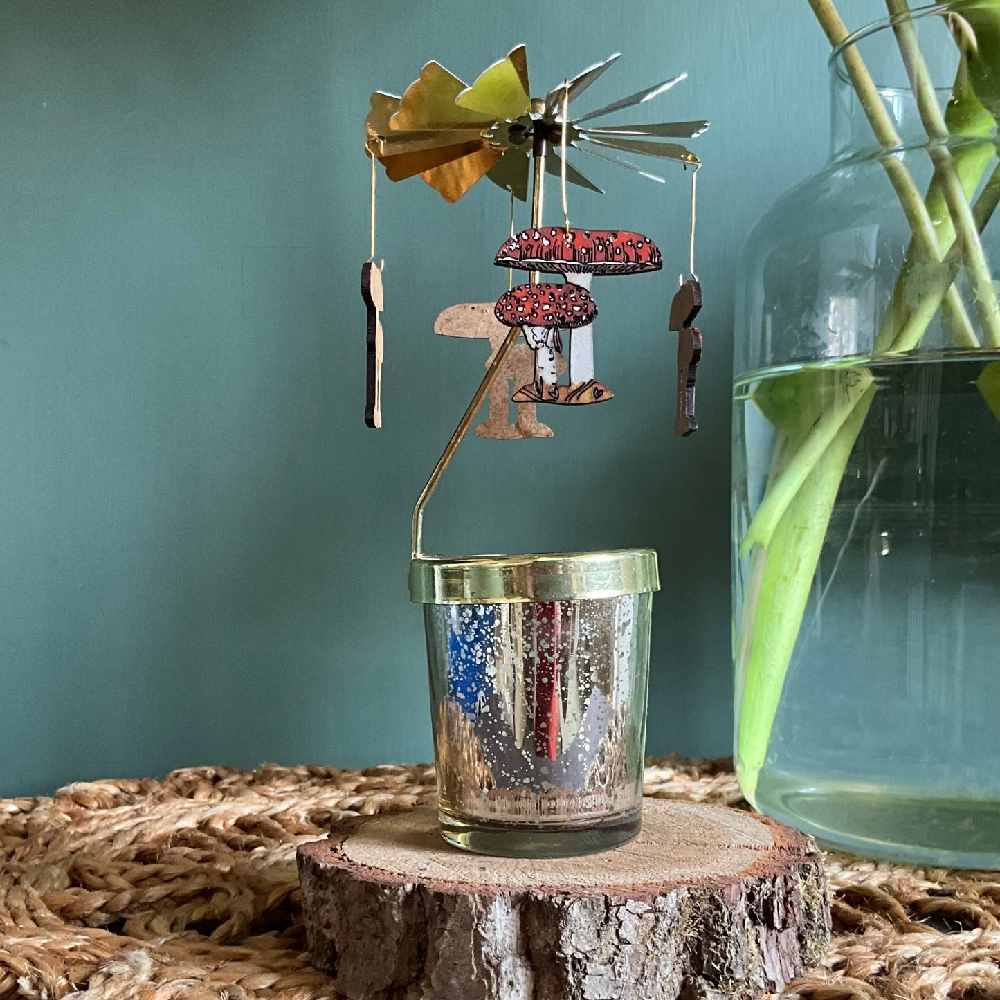 Flora Candle Carousel with a choice of 7 decorations