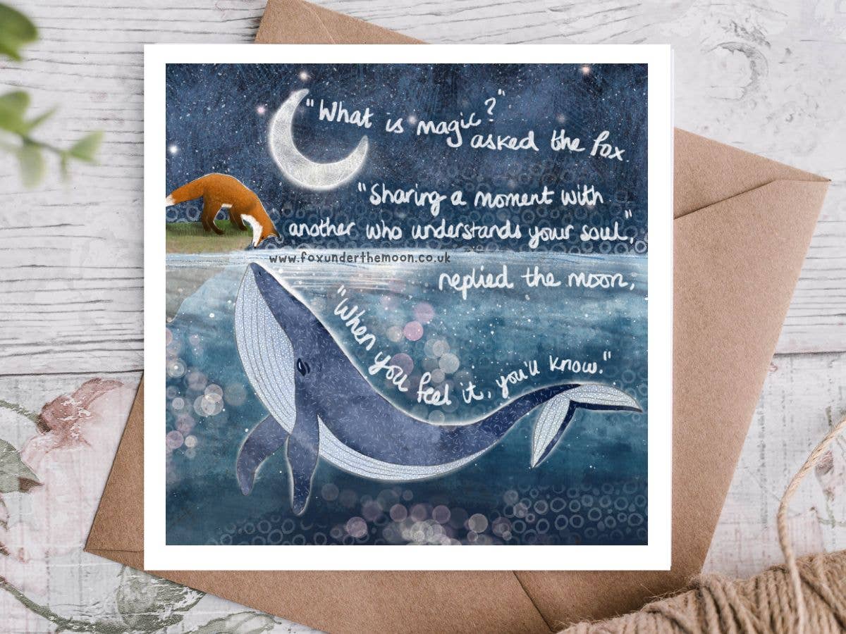 'Soul Mates' - Greeting Card by Fox Under The Moon