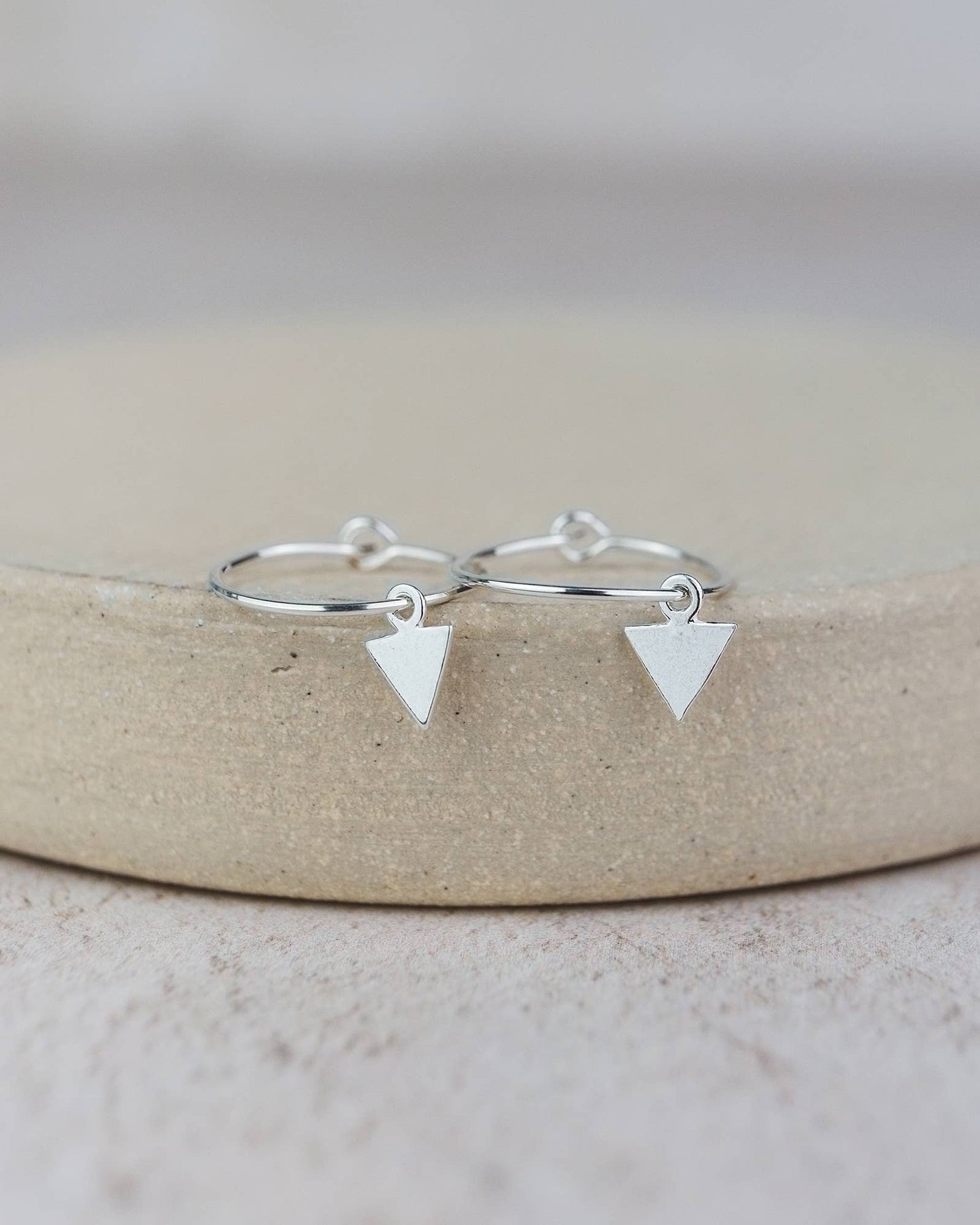 Lucy Kemp - Sterling Silver Charm Hoops