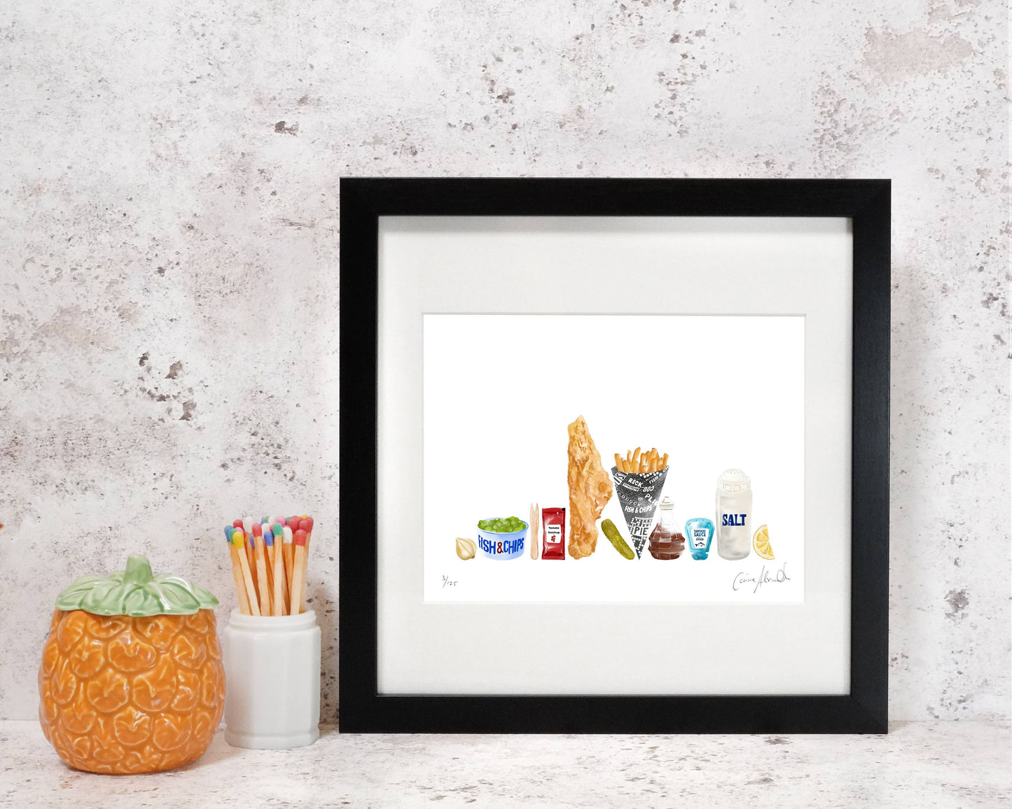 Fish & Chip - Framed Print - Classic British/English Food