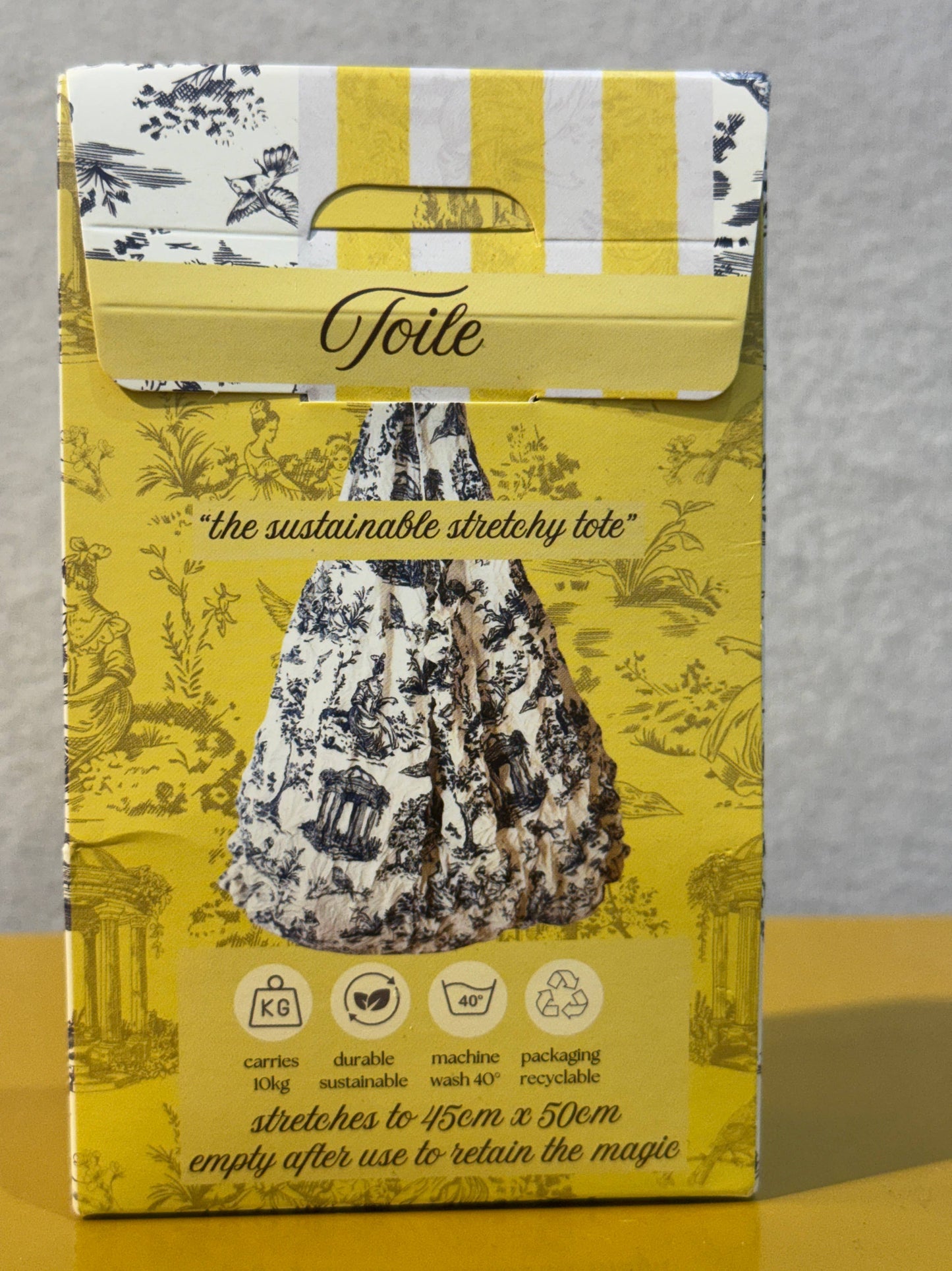 Tote Bag Eco Sustainable Floral Tote Bag *Toile de Jouy