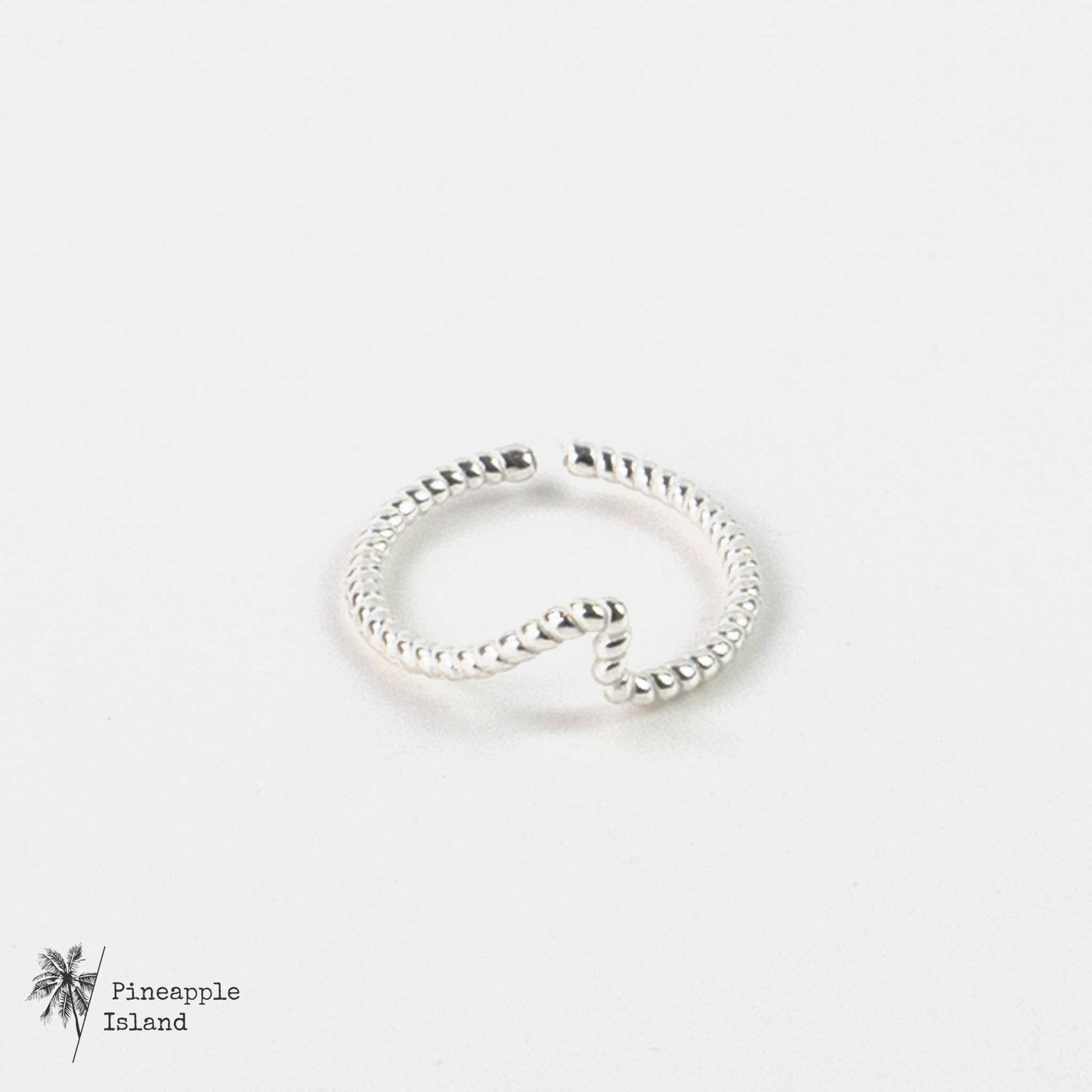 Pineapple Island - Twist Wave Adjustable Ring, Dainty Ring, by Pineapple Island - ST-112