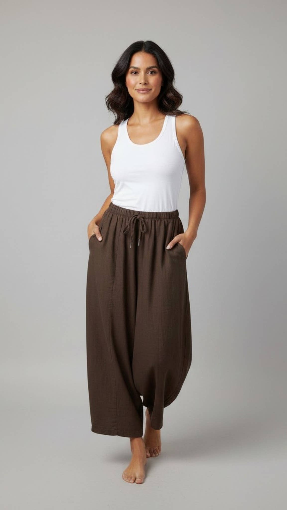 The Imani Linen Cocoon Trouser