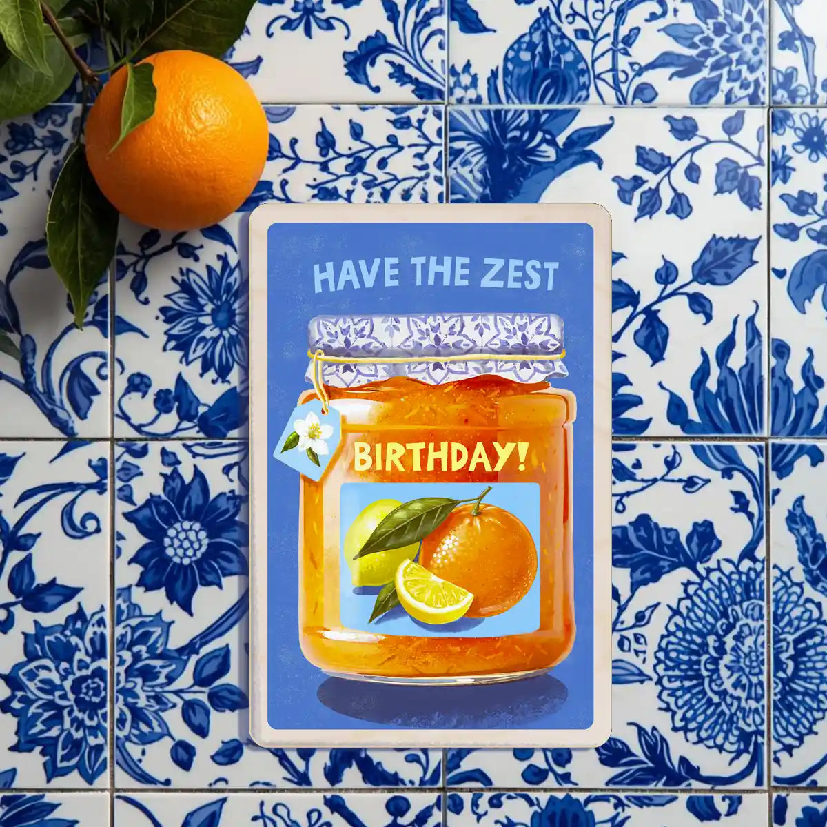 The Wooden Postcard Company - Zest Birthday postcard