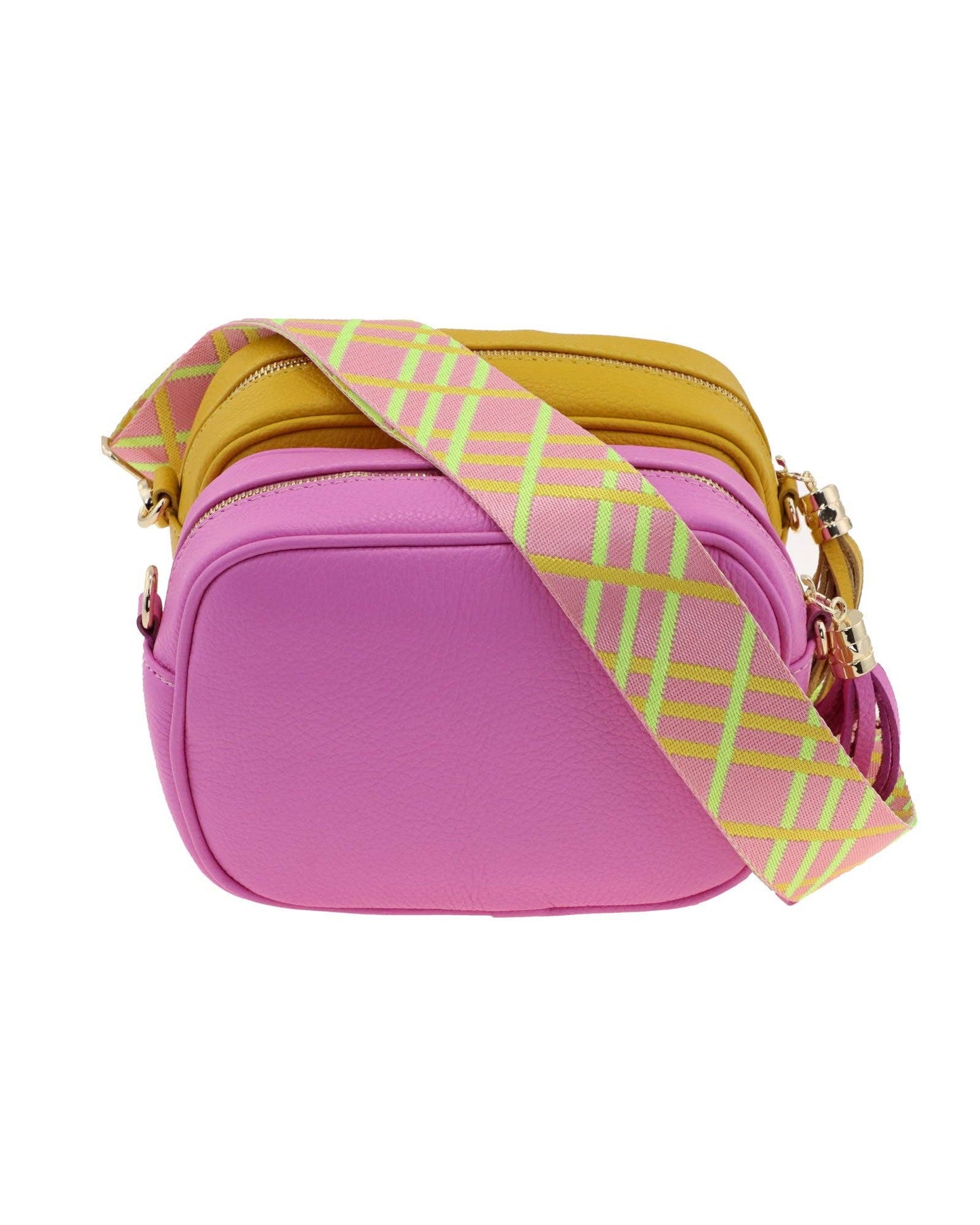 Cadenza Bag Strap Tartan: One Size / Pink Tartan