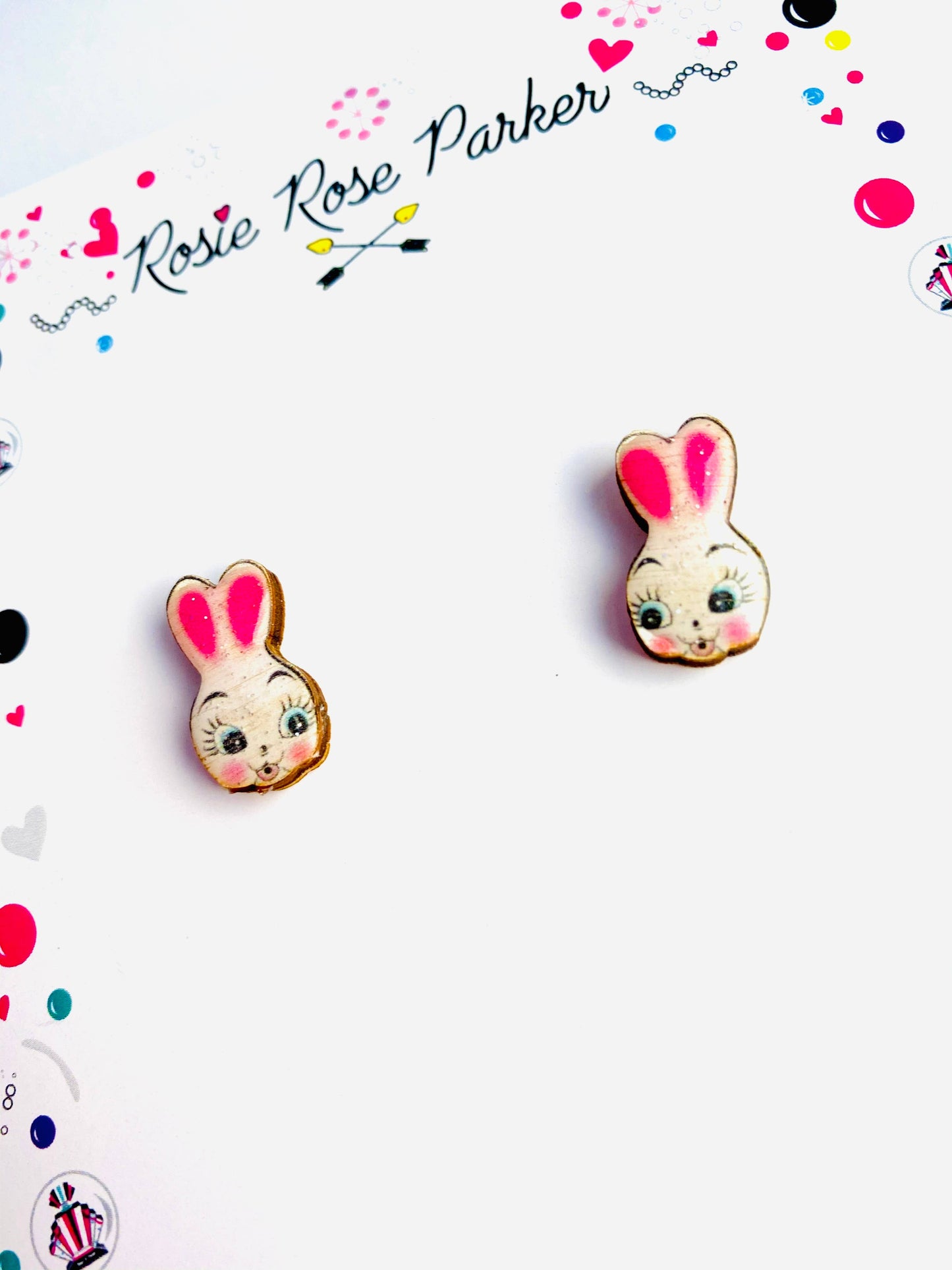 Rosie Rose Parker - Bunny Easter earrings